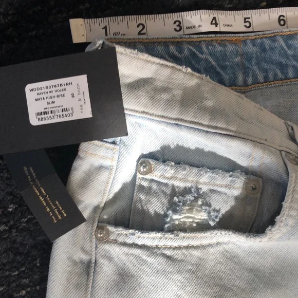 💥HP💥Rag & Bone (30) Maya HighRise Slim Distressed - Picture 5 of 16